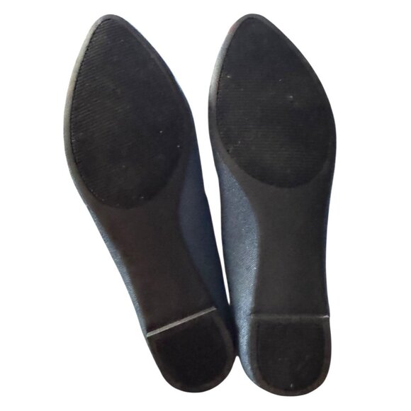 Coach & Four Women's Blue Glitter Pointed Toe Ballet Flats Size 8 NWOT - Picture 4 of 10
